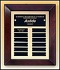 Perpetual Plaque with 12 Black Plates (12"x15")